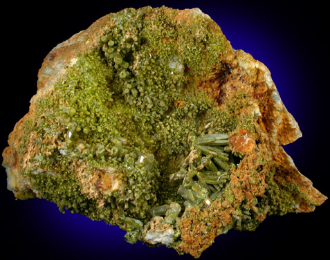 Pyromorphite from 1700' level, Sherman Mine, Burke, 74 km ESE of Coeur d'Alene, Shoshone County, Idaho