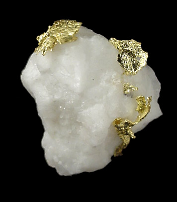 Gold in Quartz from Harvard Mine, Jamestown District, Tuolumne County, California