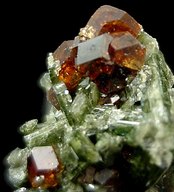 Grossular Garnet, Diopside, Calcite from Belvidere Mountain Quarries, Lowell (commonly called Eden Mills), Orleans County, Vermont