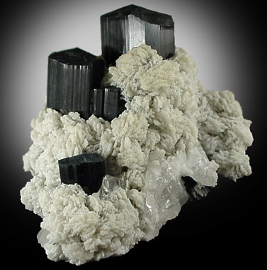 Schorl Tourmaline in Albite from Bulochi, Shengus, Skardu Road, Gilgit, Pakistan