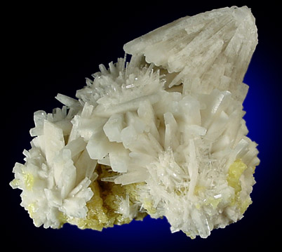 Celestine with Sulfur from Machow Mine, Tarnobrzeg, Poland
