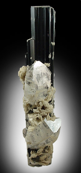 Schorl Tourmaline with Quartz from Skardu Road, Baltistan, Gilgit-Baltistan, Pakistan