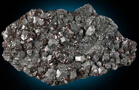 Sphalerite on Galena from Shuikoushan Mine, Hunan, China