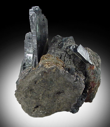 Vivianite from Blackbird Mine, Lemhi County, Idaho