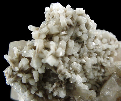 Edingtonite on Calcite from Ice River Complex, near Golden, British Columbia, Canada (Type Locality for Edingtonite)