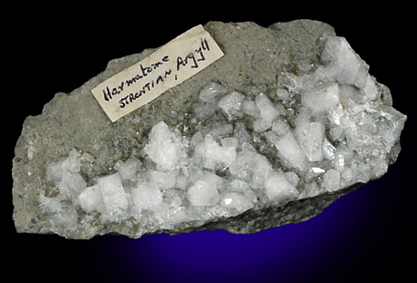 Harmotome from Bellsgrove Mine, Strontian, Loch Sunart, Highland (formerly Argyll), Scotland