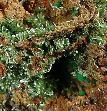 Olivenite and Smithsonite from Hilarion adit, Kamareza Mine, Laurium District, Attika, Greece