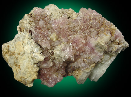 Quartz var. Rose Quartz Crystals from Plumbago Mountain, Newry, Oxford County, Maine