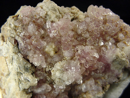 Quartz var. Rose Quartz Crystals from Plumbago Mountain, Newry, Oxford County, Maine