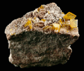 Wulfenite from Rowley Mine, 20 km northwest of Theba, Painted Rock Mountains, Maricopa County, Arizona