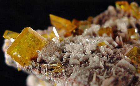 Wulfenite from Rowley Mine, 20 km northwest of Theba, Painted Rock Mountains, Maricopa County, Arizona