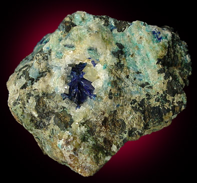 Linarite from West Cumberland Iron Mining District, Cumbria, England
