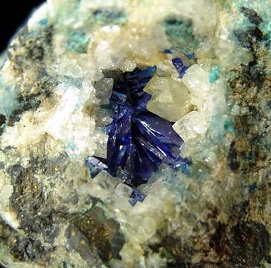 Linarite from West Cumberland Iron Mining District, Cumbria, England
