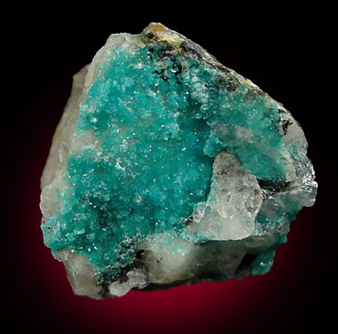 Turquoise Crystals on Quartz from Bishop Mine, Lynch Station, Campbell County, Virginia