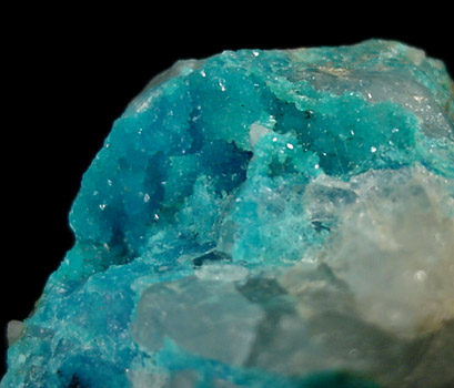 Turquoise Crystals on Quartz from Bishop Mine, Lynch Station, Campbell County, Virginia