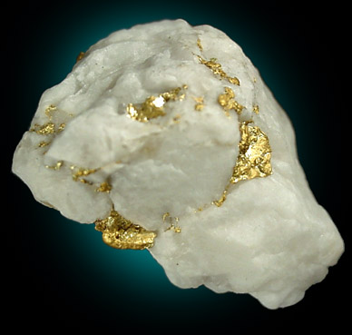 Gold in Quartz from Quartzburg, Mariposa County, California