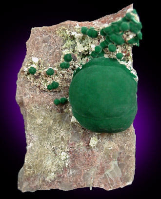Malachite from NW Extension, Phelps Dodge Morenci Mine, Morenci, Greelee County, Arizona