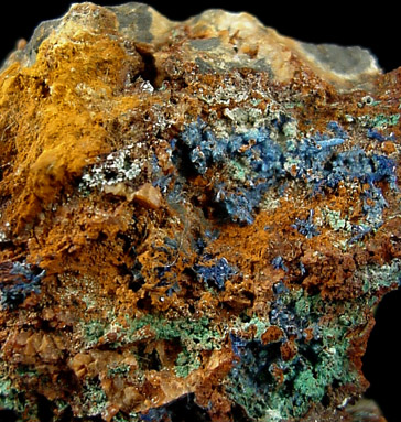 Linarite from Nant-Y-Cagal Mine, Cardingshire, Wales