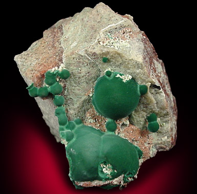 Malachite from NW Extension, Phelps Dodge Morenci Mine, Morenci, Greelee County, Arizona