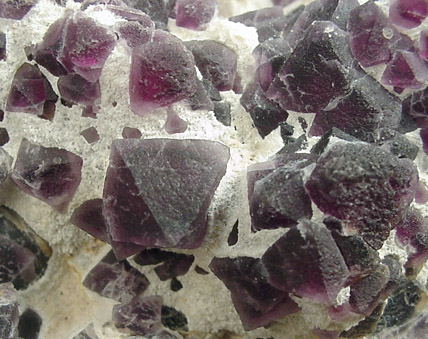 Fluorite in Quartz from Judith Lynn Claim, Grant County, New Mexico