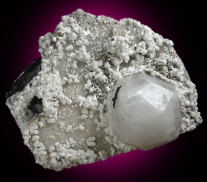 Behoite, Analcime, Microcline, Aegirine from Mont Saint-Hilaire, Qubec, Canada