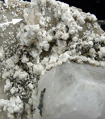 Behoite, Analcime, Microcline, Aegirine from Mont Saint-Hilaire, Qubec, Canada