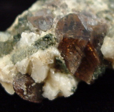 Titanite in Diopside from Pereval marble quarry, Slyudyanka, southern Lake Baikal region, Russia
