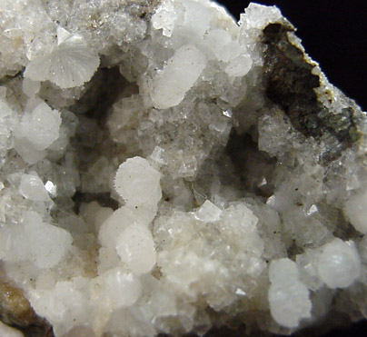 Thomsonite, Chabazite, Calcite from Green Road Quarry, Ballyclare, Antrim, Northern Ireland