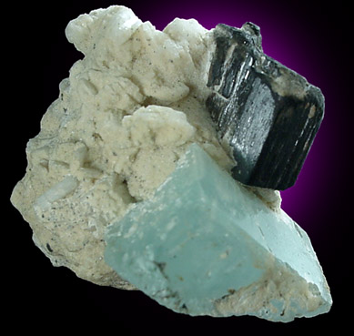 Columbite-(Fe) and Beryl var. Aquamarine from Pec, Nuristan, Kunar Province, Afghanistan