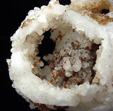 Analcime pseudomorph after Analcime from Poudrette Quarry, Mont St. Hilaire, Qubec, Canada