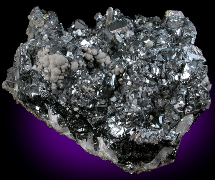 Sphalerite, Manganosiderite, Quartz from Herja Mine (Kisbanya), Baia Mare, Maramures, Romania