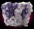 Fluorite on Calcite from Old County Road, Thomaston, Maine