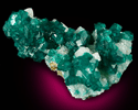 Dioptase on Calcite from Tsumeb Mine, Otavi-Bergland District, Oshikoto, Namibia