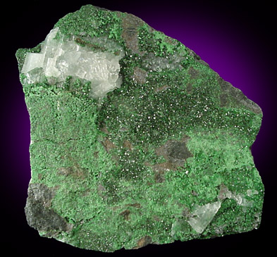 Uvarovite Garnet from Saranovskoye Mine, Sarany, Permskaya Oblast', Ural Mountains, Russia (Type Locality for Uvarovite)