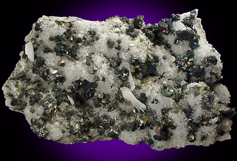 Tetrahedrite, Barite, Quartz from Cavnic Mine (Kapnikbanya), Maramures, Romania