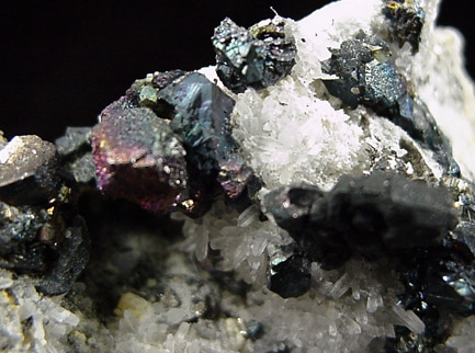 Tetrahedrite, Barite, Quartz from Cavnic Mine (Kapnikbanya), Maramures, Romania