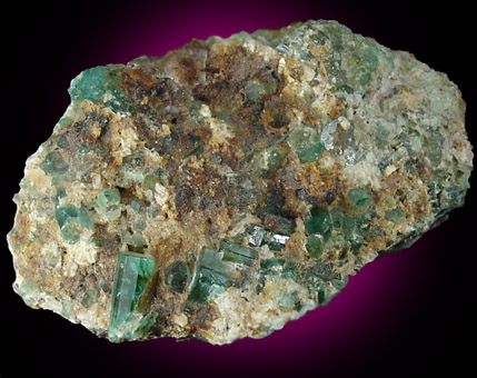 Beryl var. Emerald from Muzo Mine, Chivor, Colombia