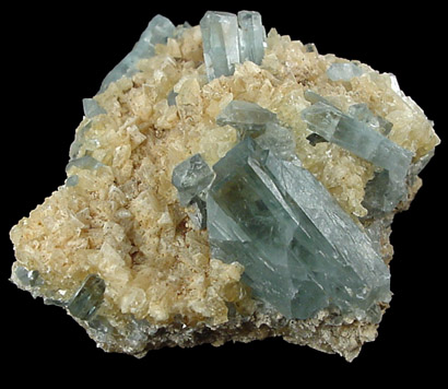 Barite in Calcite from Sterling Mine, Stoneham, Weld County, Colorado