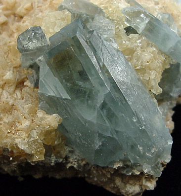 Barite in Calcite from Sterling Mine, Stoneham, Weld County, Colorado