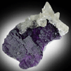Fluorite with Calcite from Denton Mine, Goose Creek Mine Group, Hardin County, Illinois