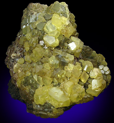 Sulfur with Bitumin from Mina La Bernardi, Romagna, Italy
