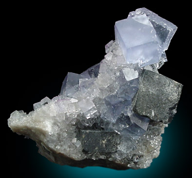 Fluorite and Galena from Hansonburg District, 8.5 km south of Bingham, Socorro County, New Mexico