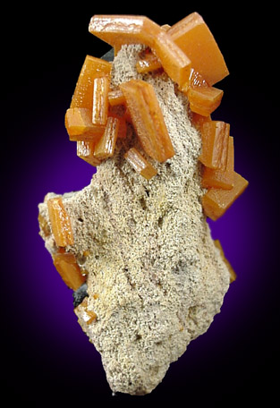 Wulfenite from Erupcion/Ahumda Mine, Sierra de Los Lamentos, Chihuahua, Mexico