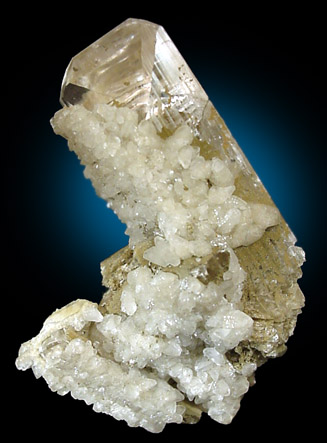 Danburite and Calcite from San Sebastion Mine, Charcas, San Luis Potosi, Mexico