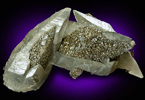 Calcite with Pyrite from Brushy Creek Mine, Viburnum Trend, Reynolds County, Missouri