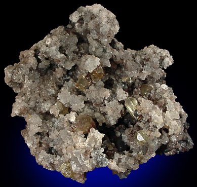 Fluorapatite on Quartz from Cerro de Mercado, Durango, Mexico