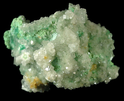 Calcite and Malachite from Tsumeb Mine, Otavi-Bergland District, Oshikoto, Namibia