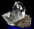 Quartz var. Herkimer Diamond from Hasting's Farm, Fonda, Montgomery County, New York