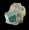 Turquoise pseudomorph after Beryl from Apache Canyon Mines, Turquoise Mountains, San Bernardino County, California