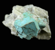 Turquoise pseudomorph after Beryl from Apache Canyon Mines, Turquoise Mountains, San Bernardino County, California